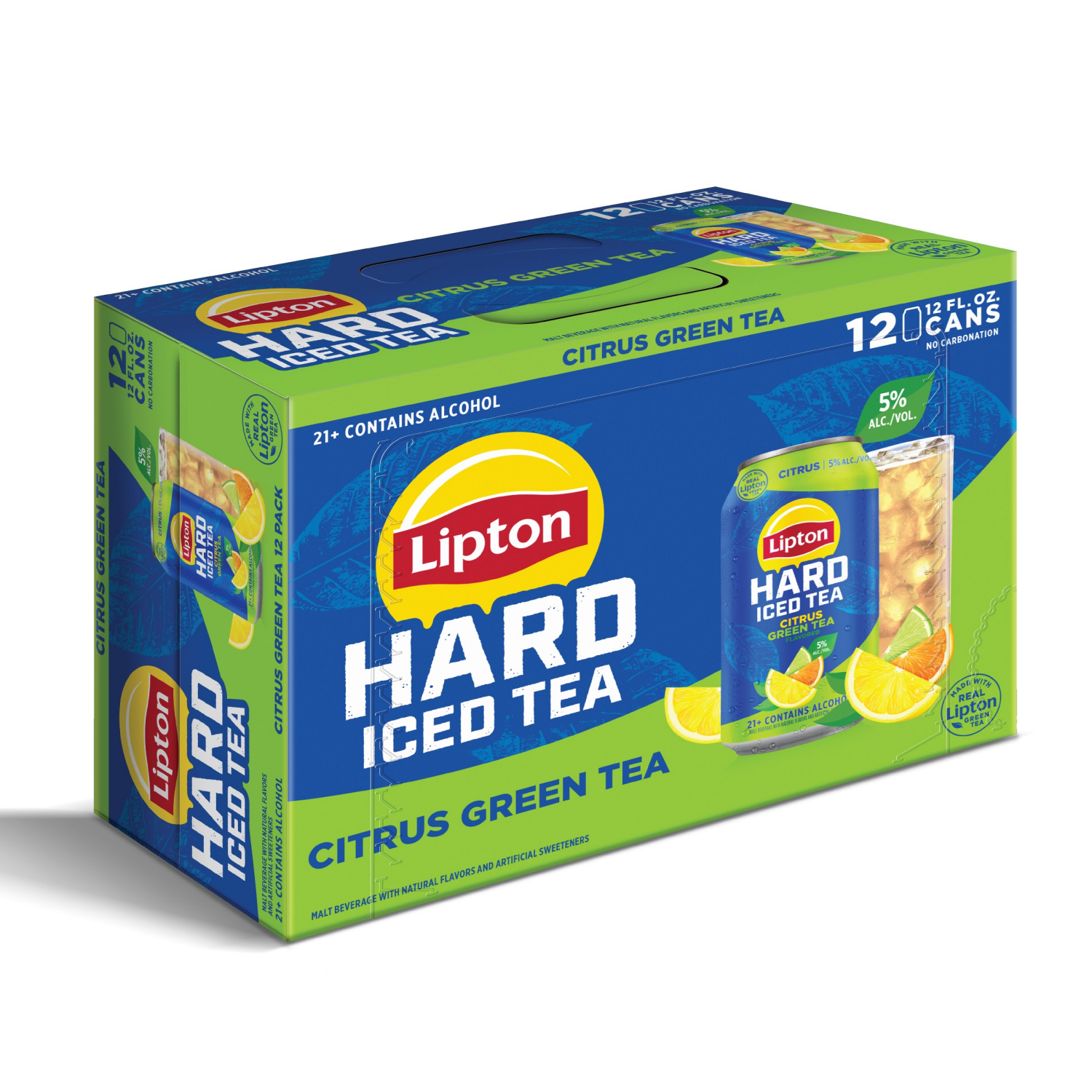 slide 1 of 1, Lipton Citrus Green Tea, 12 ct; 12 oz