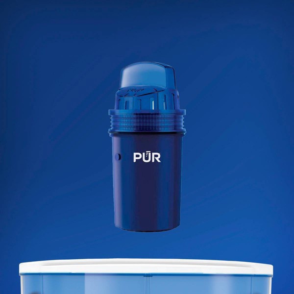slide 2 of 7, PUR Classic 30-Cup Water Dispenser Filtration System - Blue/White, 1 ct