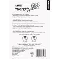 slide 13 of 21, BIC Intensity Medium Fineliner Marker Pen, 1.0mm, Assorted Colors, 10 ct