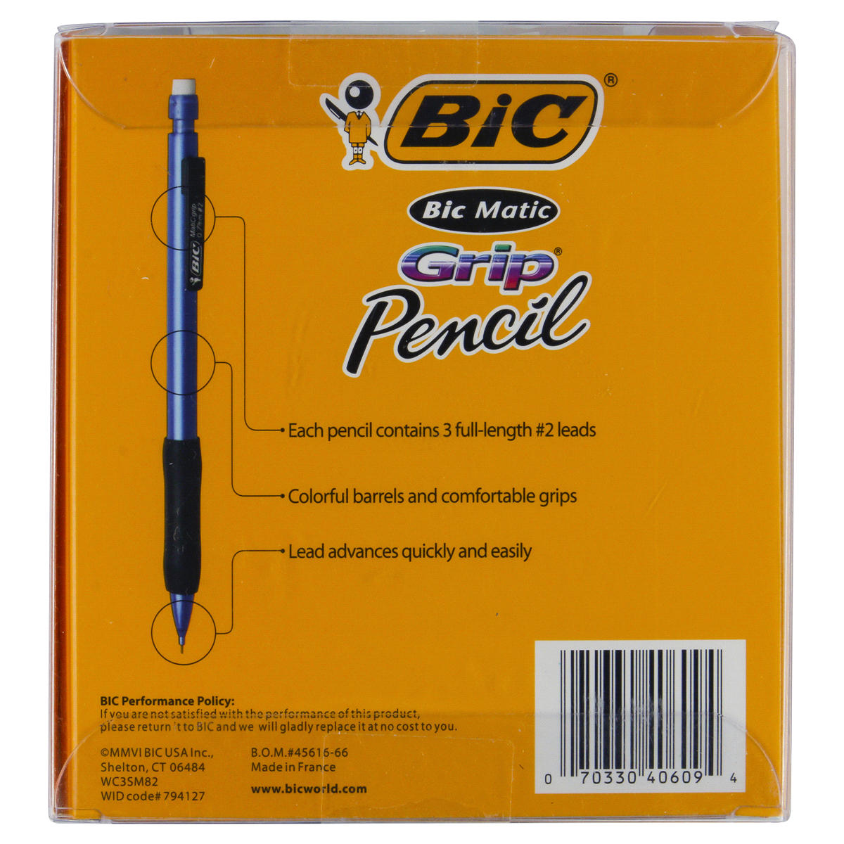 slide 2 of 2, BIC Matic Grip Pencil Medium Point 0.7, 32 ct