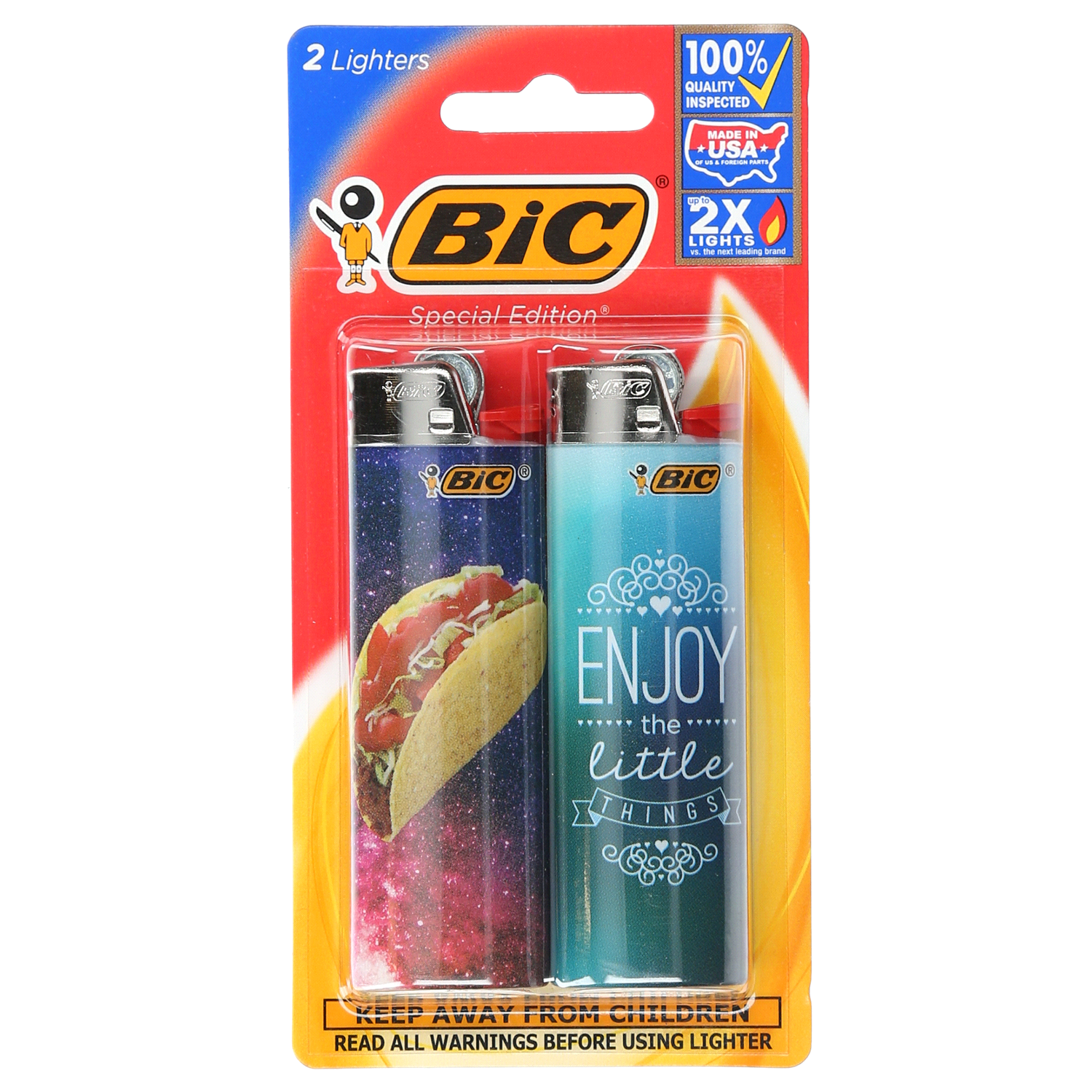 slide 1 of 2, BIC Big Lighter Special Edition, 2 ct