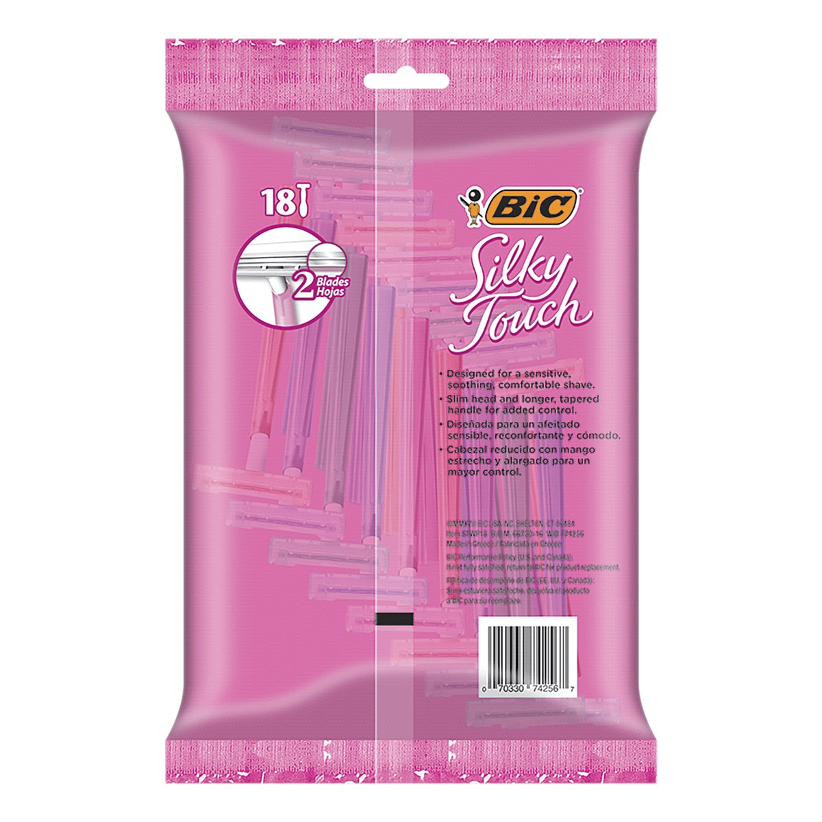 slide 2 of 2, BIC Silky Touch, 18 ct
