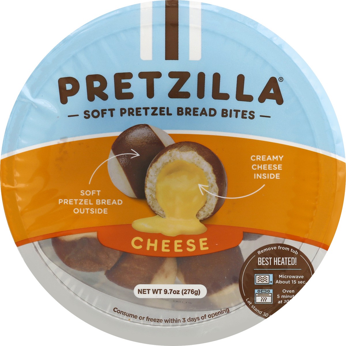 slide 1 of 1, Pretzilla Soft Pretzels Cheese Bread Bites 9.7 oz, 9.7 oz