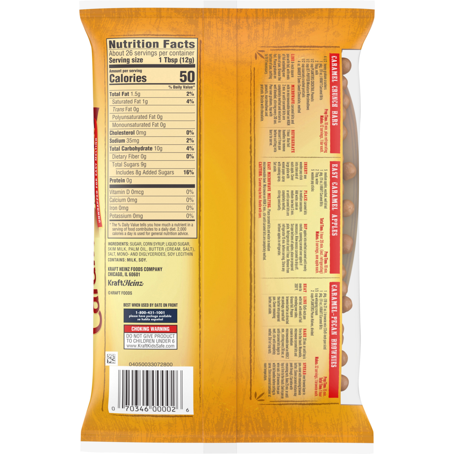 slide 4 of 5, Kraft Baking Caramel Bits, 11 oz Bag, 11 oz