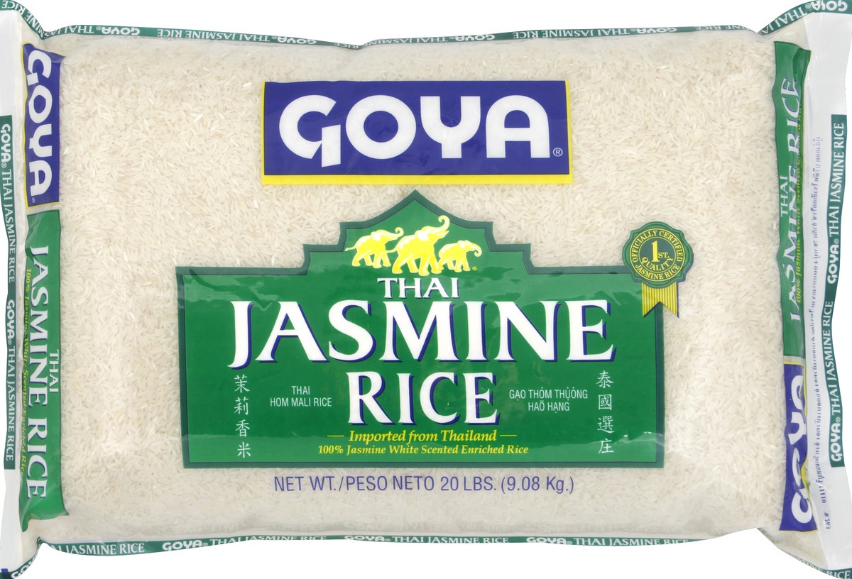 slide 1 of 5, Goya Rice Thai Jasmine - 20 Lb, 20 lb