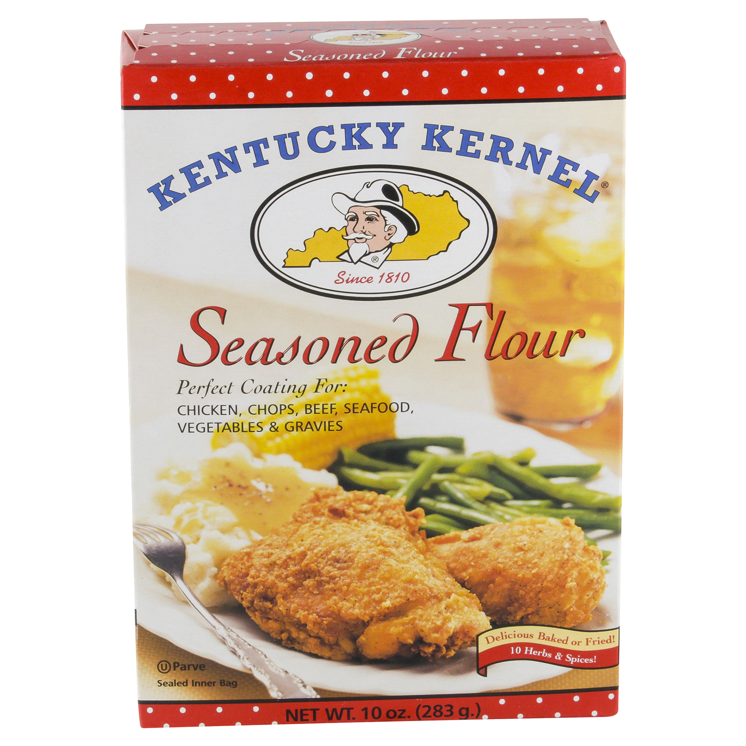slide 1 of 4, Kentucky Kernel Seasoned Flour 10 oz, 10 oz