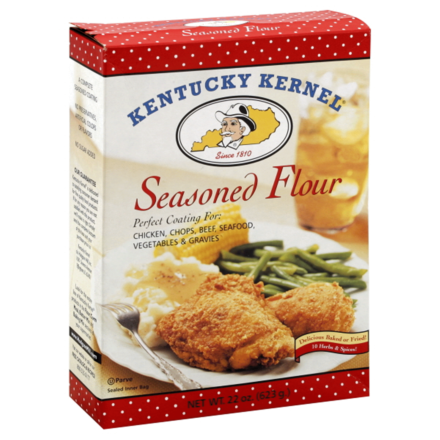 slide 1 of 1, Kentucky Kernel Seasoned Flour, 22 oz