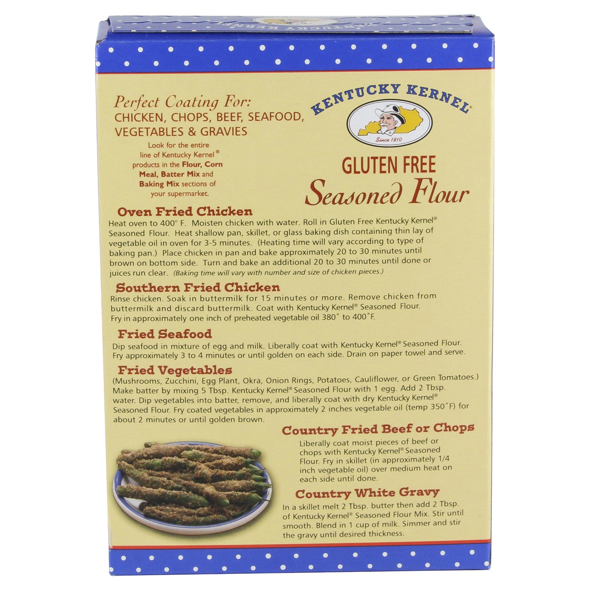 slide 5 of 5, Kentucky Kernel Gluten Free Seasoned Flour, 10 oz