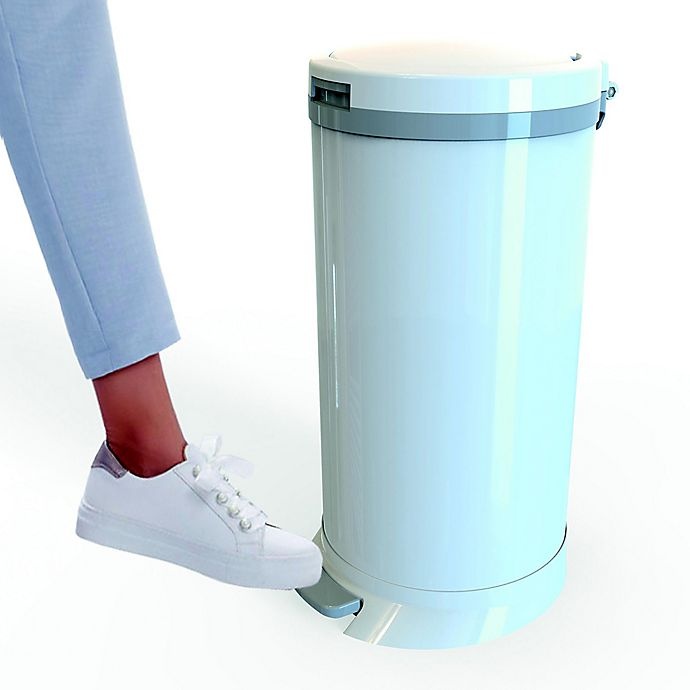 slide 6 of 7, Bubula Steel Diaper Pail - White, 1 ct