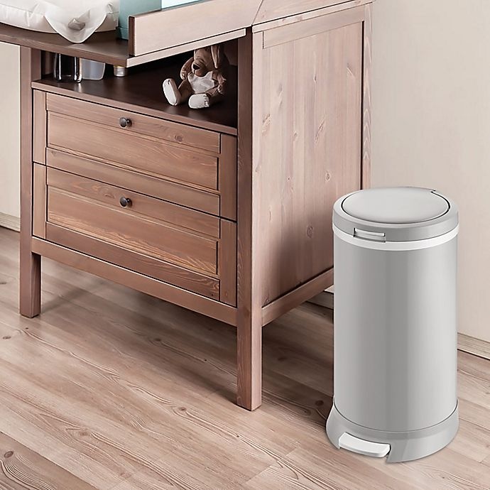 slide 4 of 10, Bubula Steel Diaper Pail - Grey, 1 ct