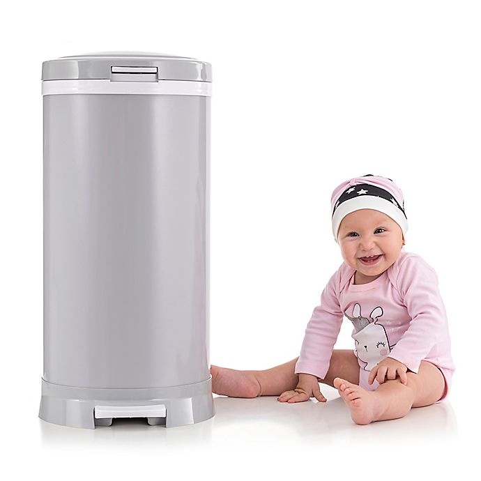 slide 5 of 10, Bubula Steel Diaper Pail - Grey, 1 ct