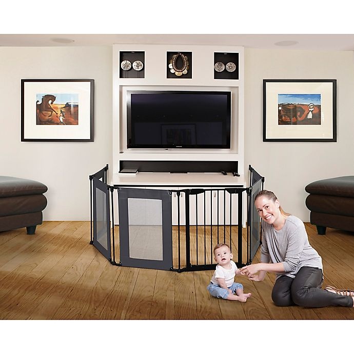 slide 4 of 5, Dreambaby Brooklyn Converta Play Pen Gate - Black/Grey, 1 ct