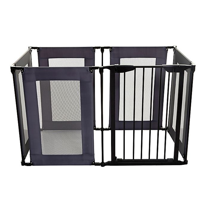 slide 1 of 5, Dreambaby Brooklyn Converta Play Pen Gate - Black/Grey, 1 ct