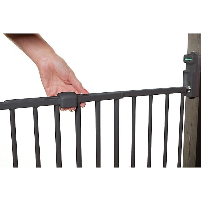 slide 2 of 4, Dreambaby Broadway Extra Wide Gro-Gate - Charcoal, 1 ct