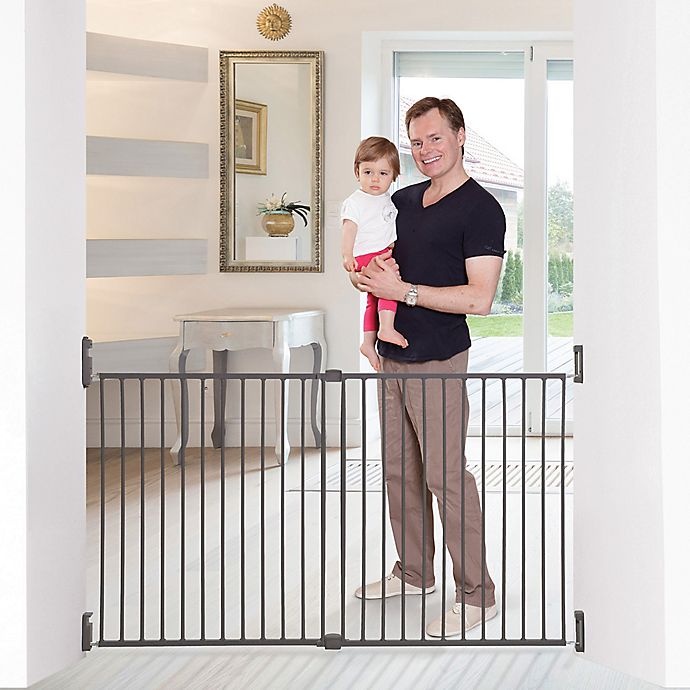 slide 4 of 4, Dreambaby Broadway Extra Wide Gro-Gate - Charcoal, 1 ct