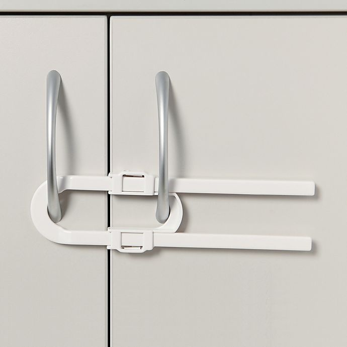 slide 3 of 5, Dreambaby Cabinet Extra-Long Glide Locks - White, 6 ct