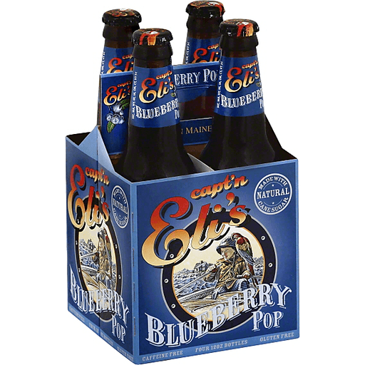 slide 2 of 3, Capt'n Eli's Soda Blueberry Pop, 4 ct; 12 fl oz