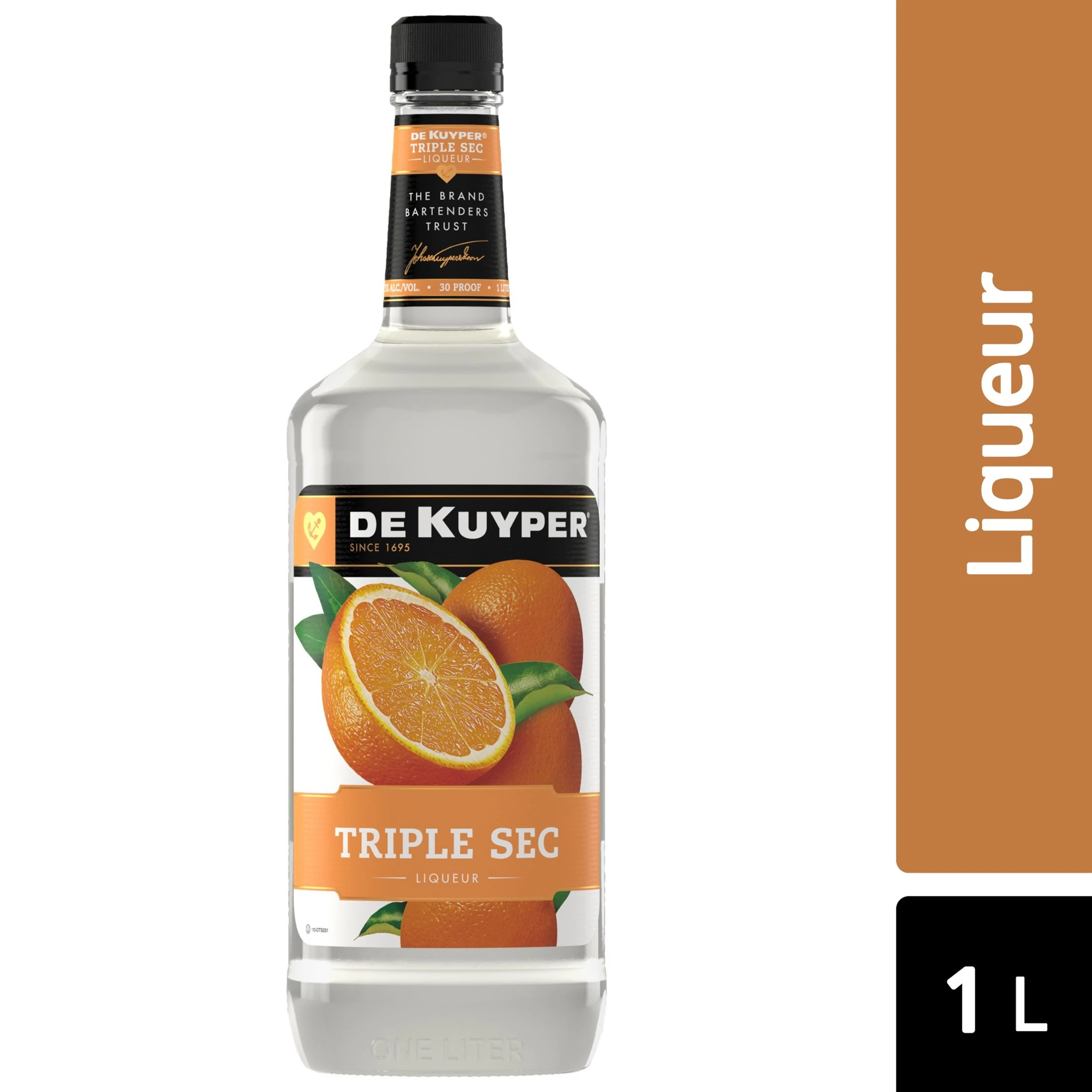 slide 1 of 2, DeKuyper Triple Sec Cordial, 1 liter