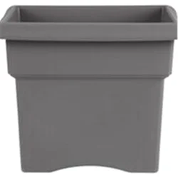 Bloem Veranda Square Planter 14" Charcoal