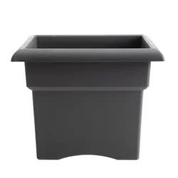 Bloem Veranda Square Planter 14" Charcoal