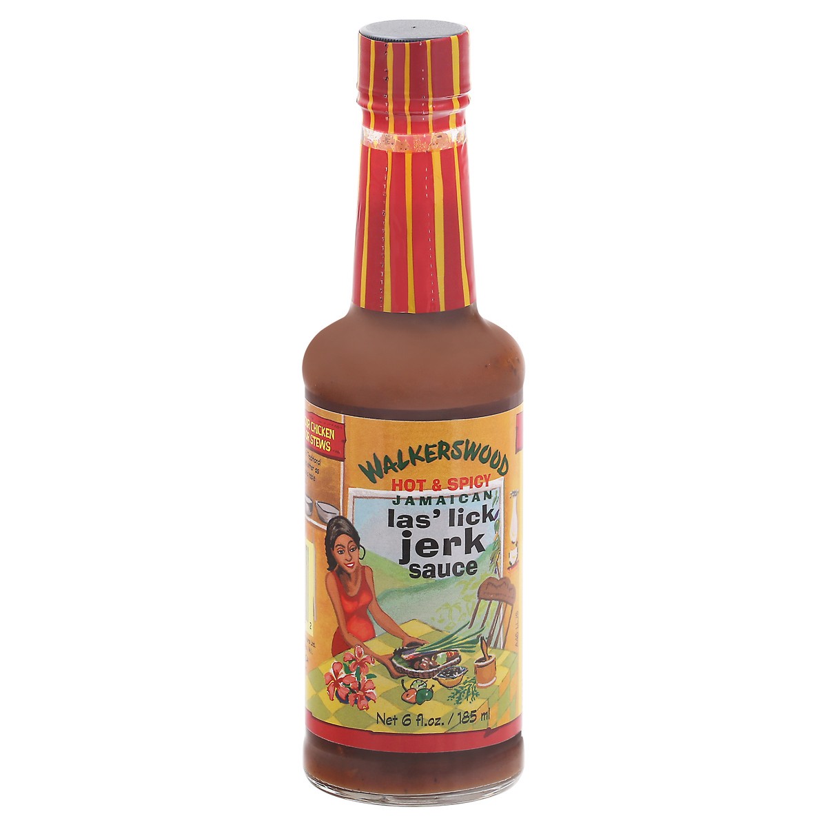 slide 2 of 9, Walkerswood Sauce Jerk Las Lick Jamaican Hot & Spicy - 6 Fl. Oz., 6 fl oz