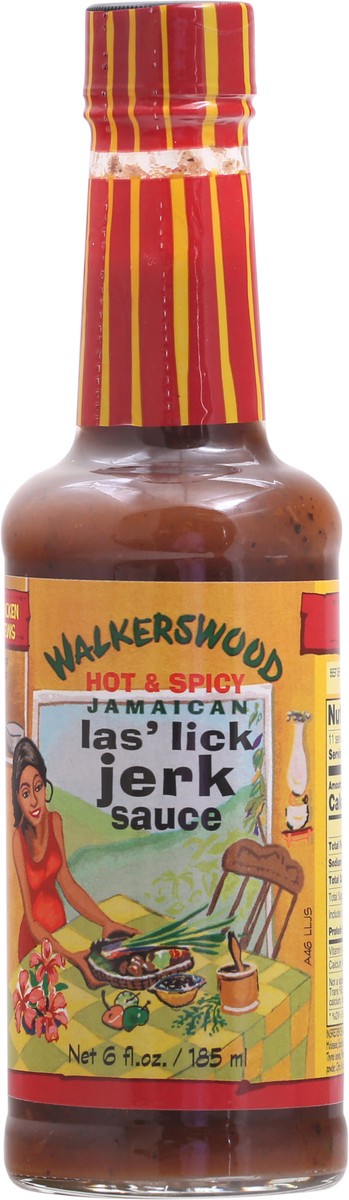 slide 1 of 9, Walkerswood Sauce Jerk Las Lick Jamaican Hot & Spicy - 6 Fl. Oz., 6 fl oz