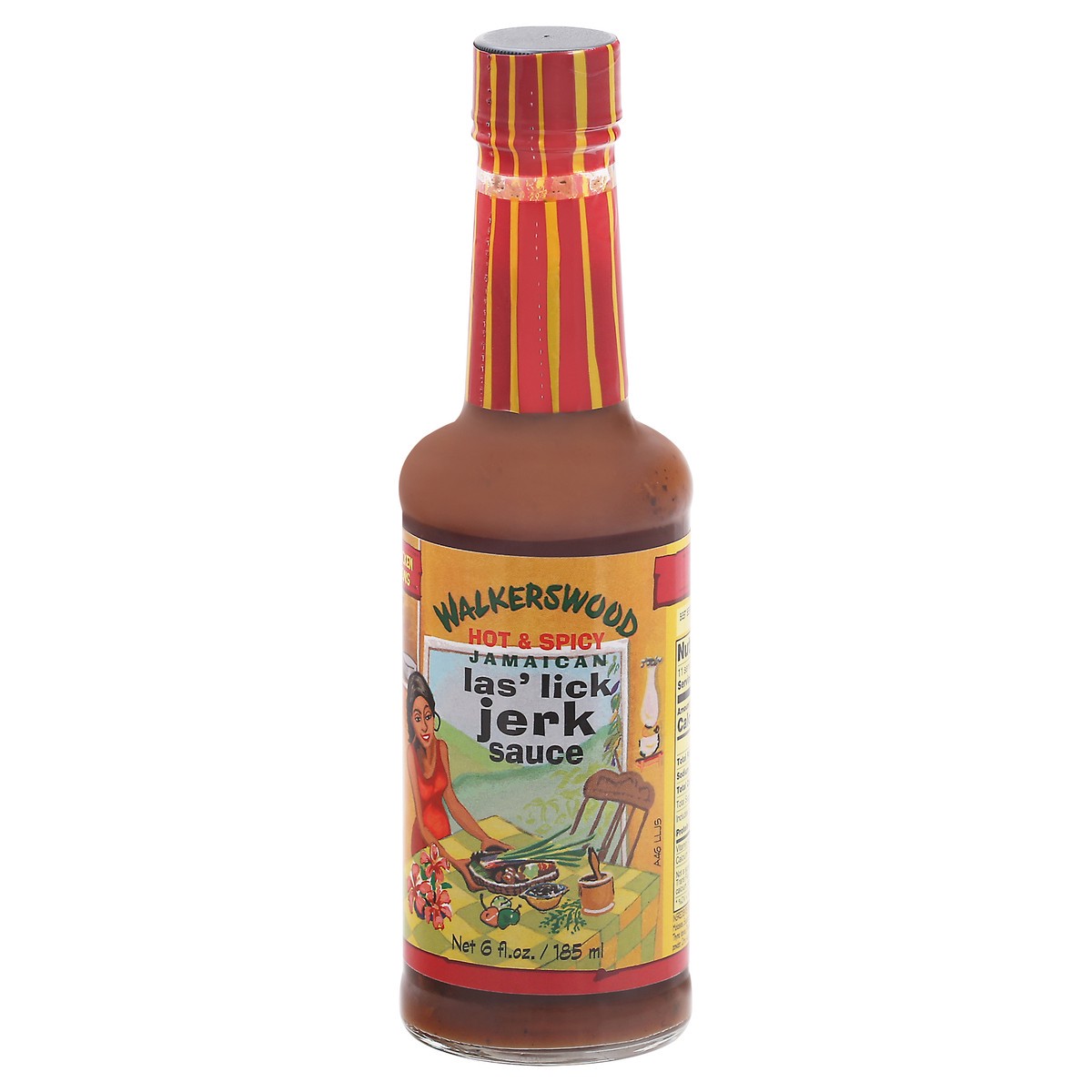 slide 1 of 9, Walkerswood Sauce Jerk Las Lick Jamaican Hot & Spicy - 6 Fl. Oz., 6 fl oz