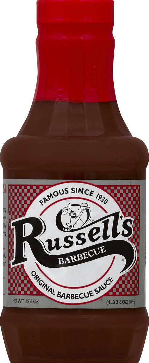 slide 2 of 2, Russell's Original Barbecue Sauce, 18.5 oz