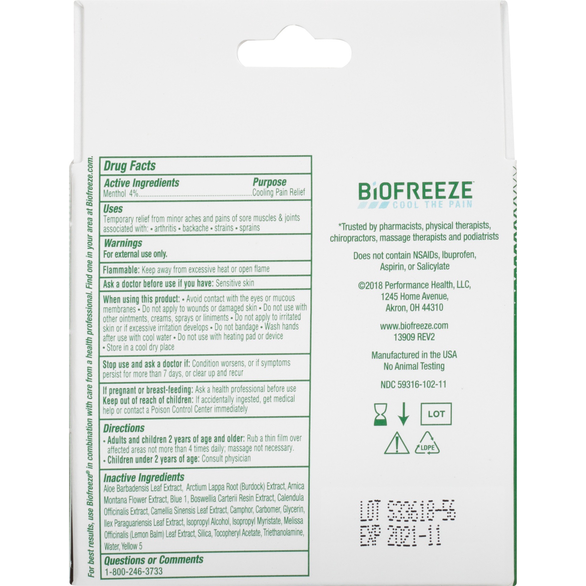 slide 5 of 5, Biofreeze On-The-Go Gel Packets, 16 ct