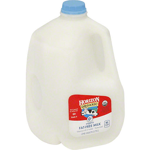 slide 2 of 2, Horizon Organic Fat-Free Milk, 1 gal