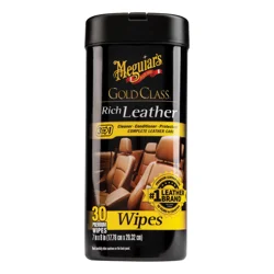 Meguiar's Gold Class Rich Leather Cleaning And Conditioning Wipes