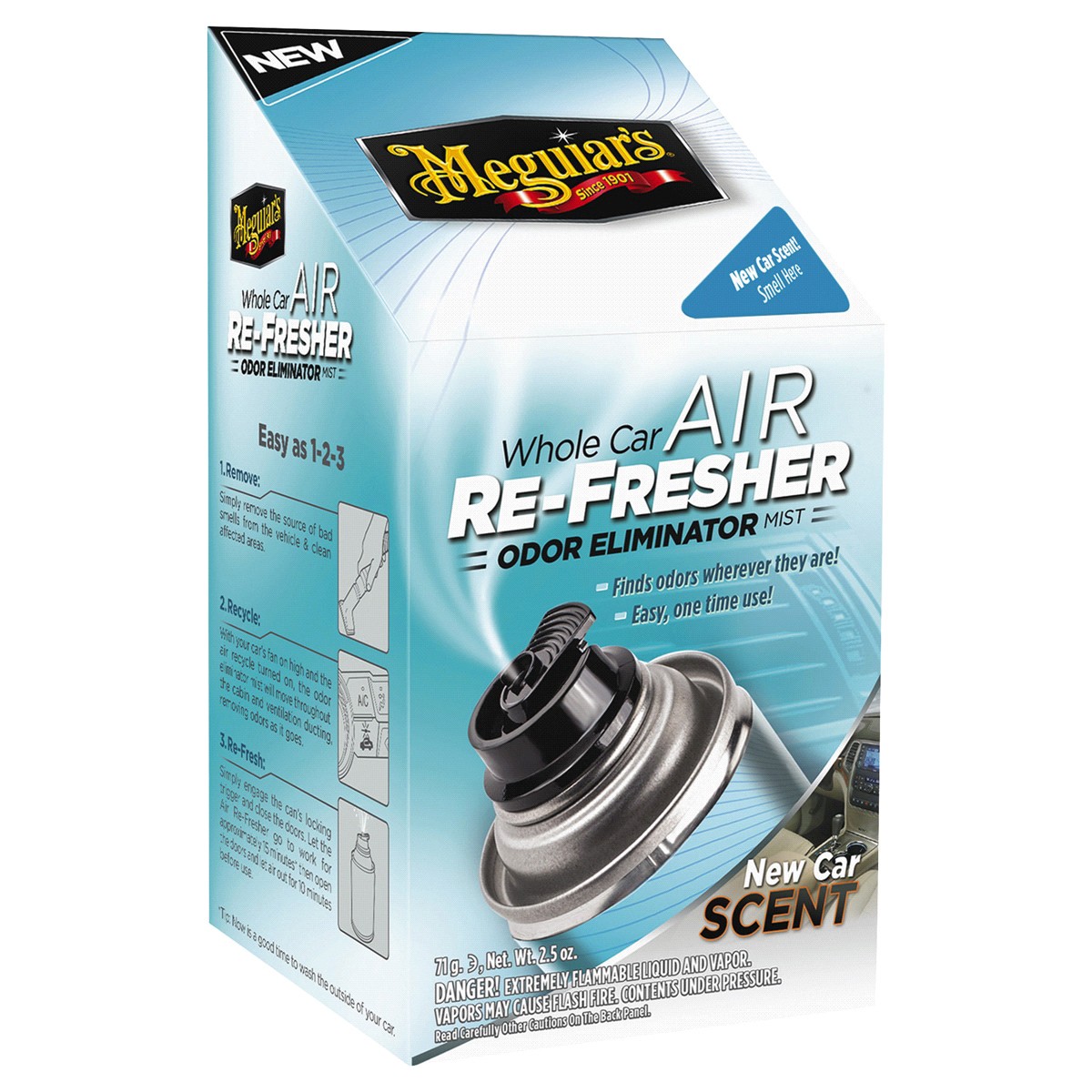 slide 2 of 4, Meguiar's New Car Scent Air Re-Fresher, 2.5 oz