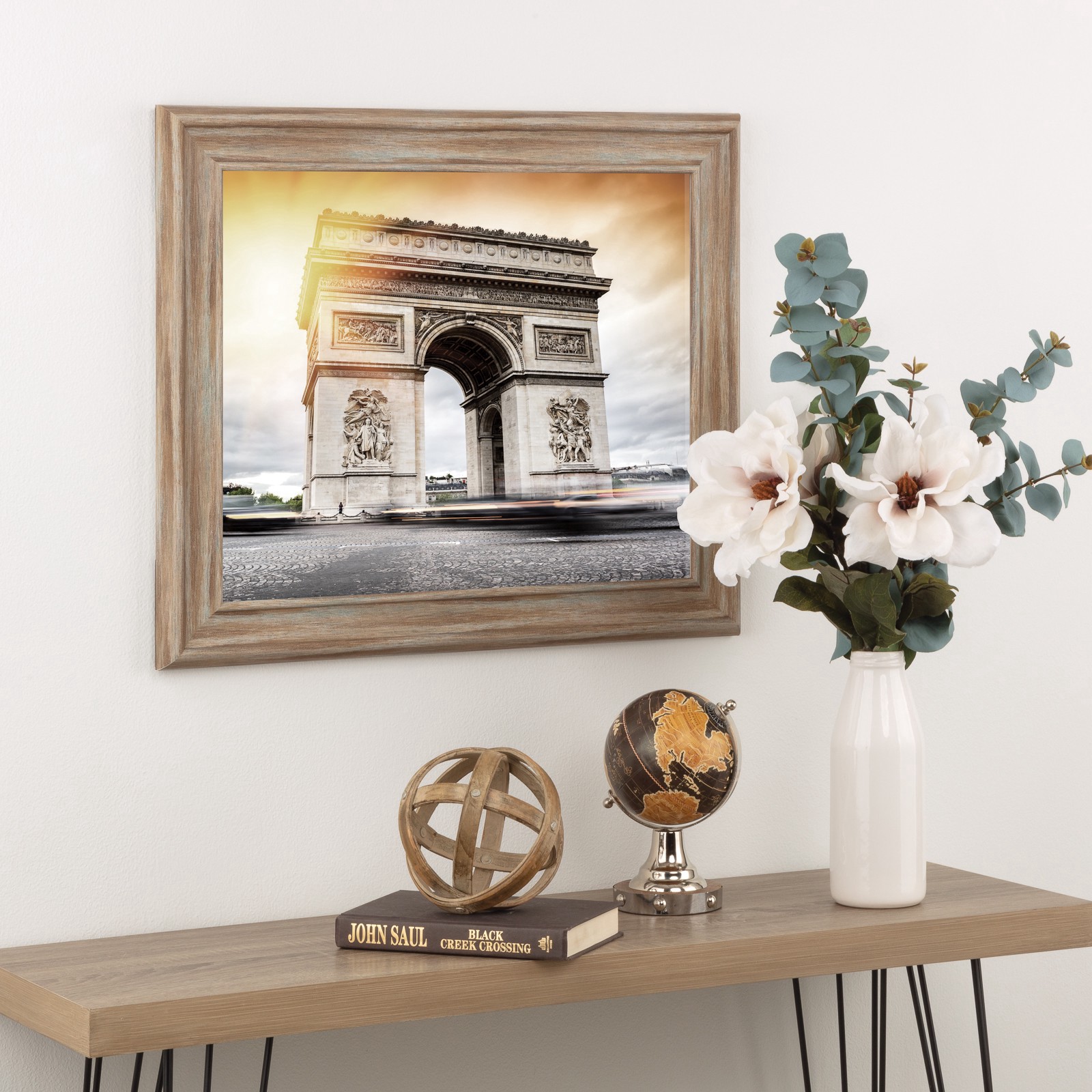 slide 2 of 5, Home 16" X 20" Rustic Brown Frame By Studio Decor, 16 in x 20 in