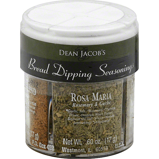 slide 2 of 2, Dean Jacob's Seasonings, Bread Dipping, 2.4 oz