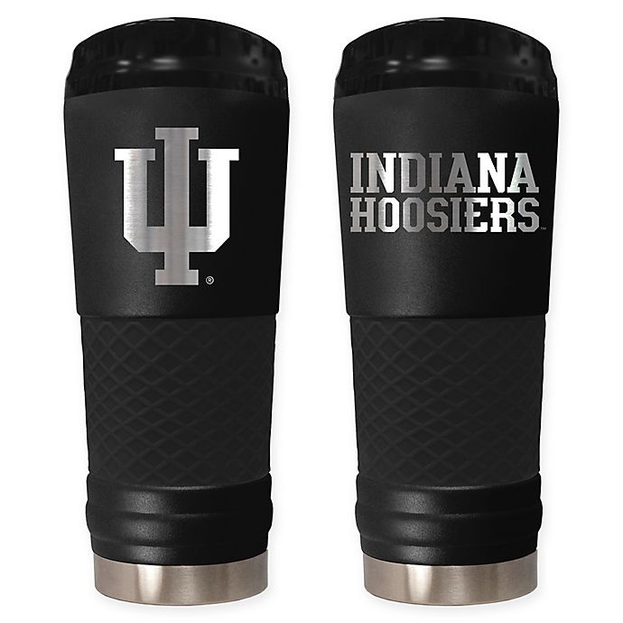 slide 1 of 1, NCAA Indiana University Powder Coated Stealth Draft Tumbler, 24 oz