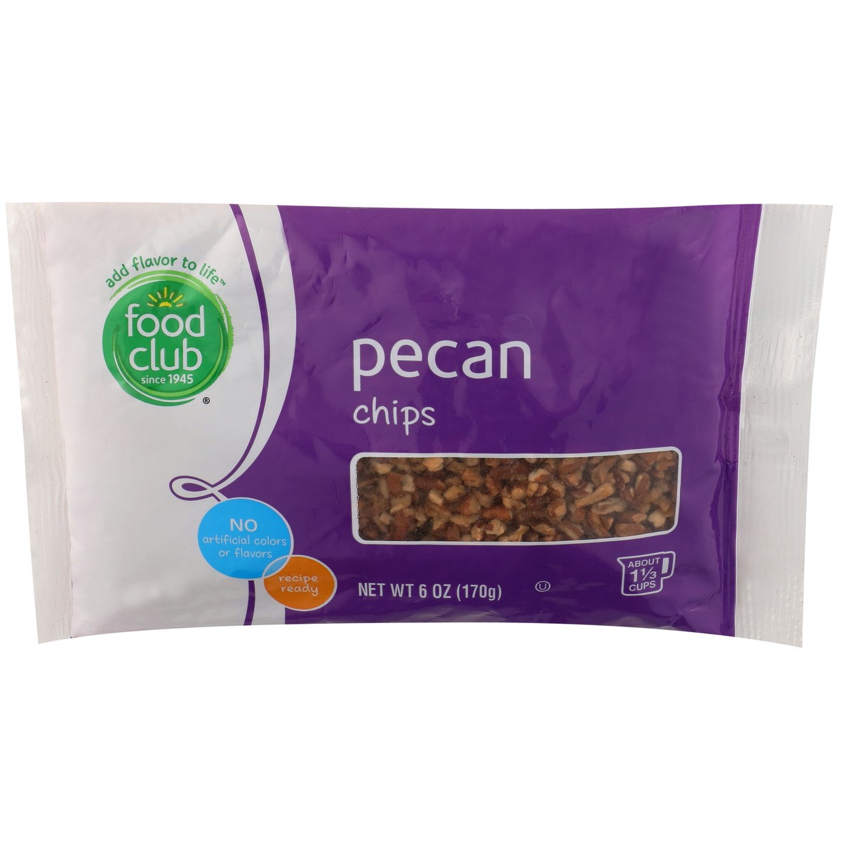 slide 1 of 9, Food Club Pecan Chips Bag, 6 oz