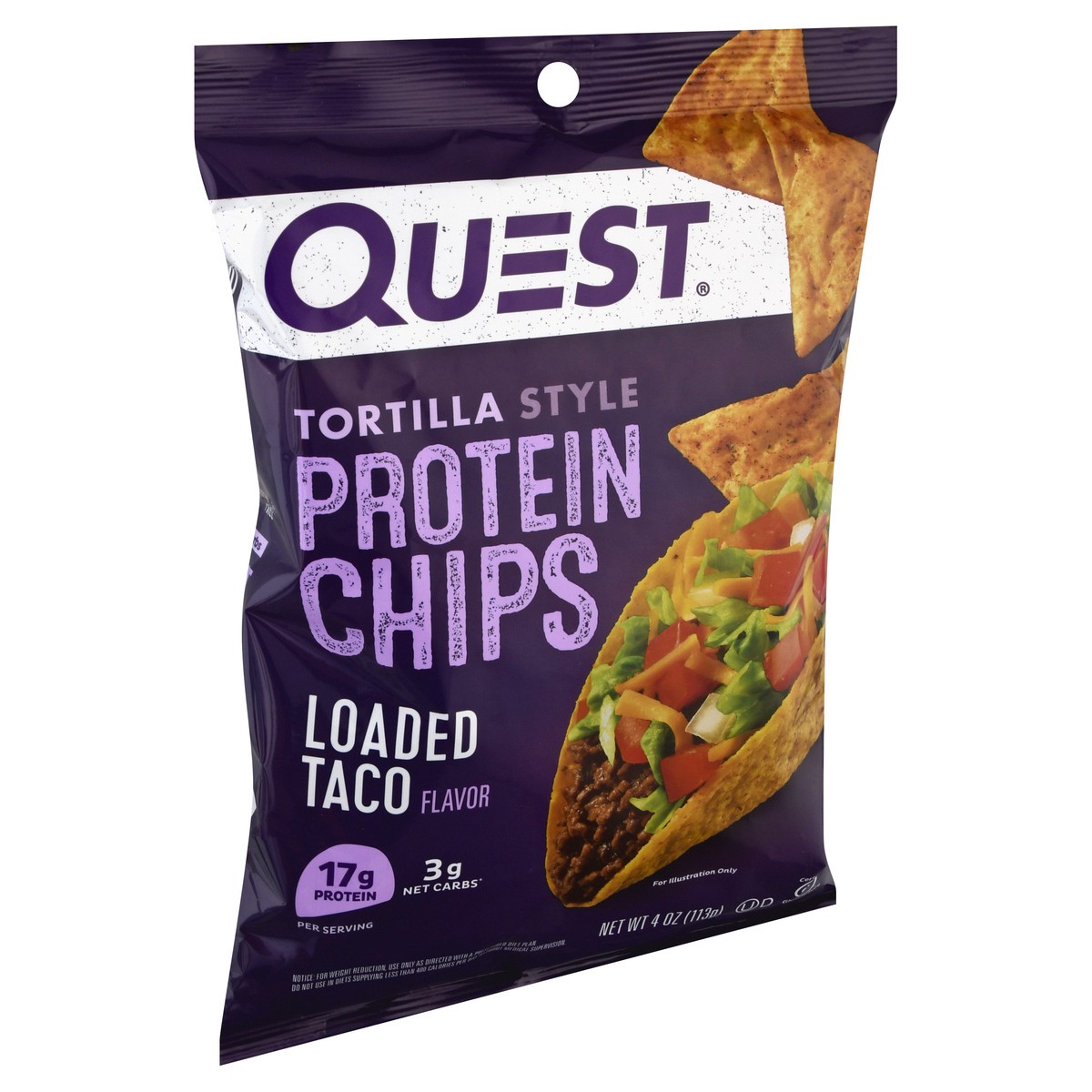 slide 7 of 9, Quest Protein Chips, Loaded Taco Flavor, Tortilla Style, 4 oz