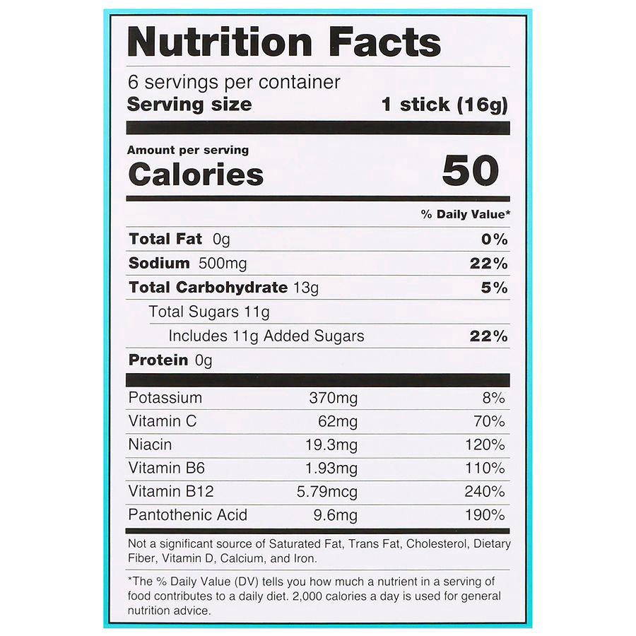slide 2 of 5, Walgreens Hydration Plus Electrolyte Drink Mix Stick Packs Ice Pop, 0.56 oz x 6 ct