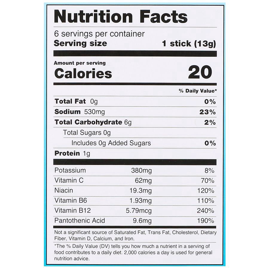 slide 5 of 5, Walgreens Sugar Free Hydration Plus Electrolyte Drink Mix Stick Packs Lemon-Lime, 0.46 oz x 6 ct
