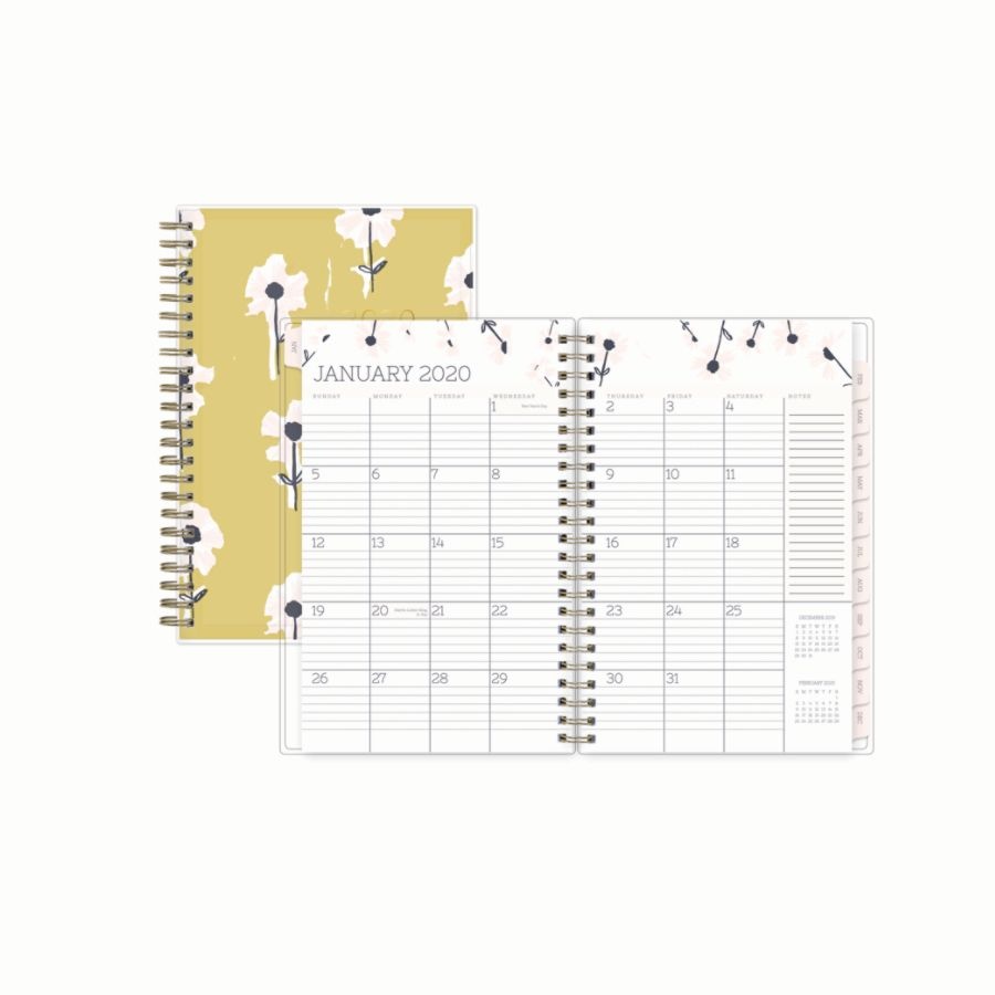 slide 2 of 4, Blue Sky Egg Press Create Your Own Weekly/Monthly Planner, 5'' X 8'', Pink Wallflowers, January 2020 To December 2020, 1 ct