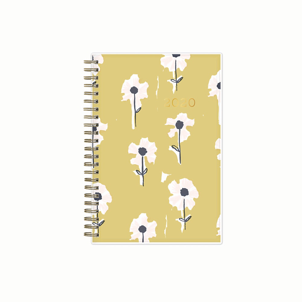 slide 1 of 4, Blue Sky Egg Press Create Your Own Weekly/Monthly Planner, 5'' X 8'', Pink Wallflowers, January 2020 To December 2020, 1 ct