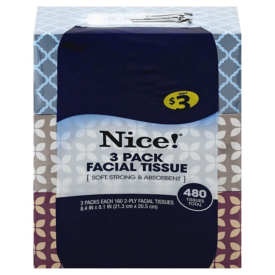 slide 3 of 3, Complete Home Facial Tissue, 145 ct x 3 ct