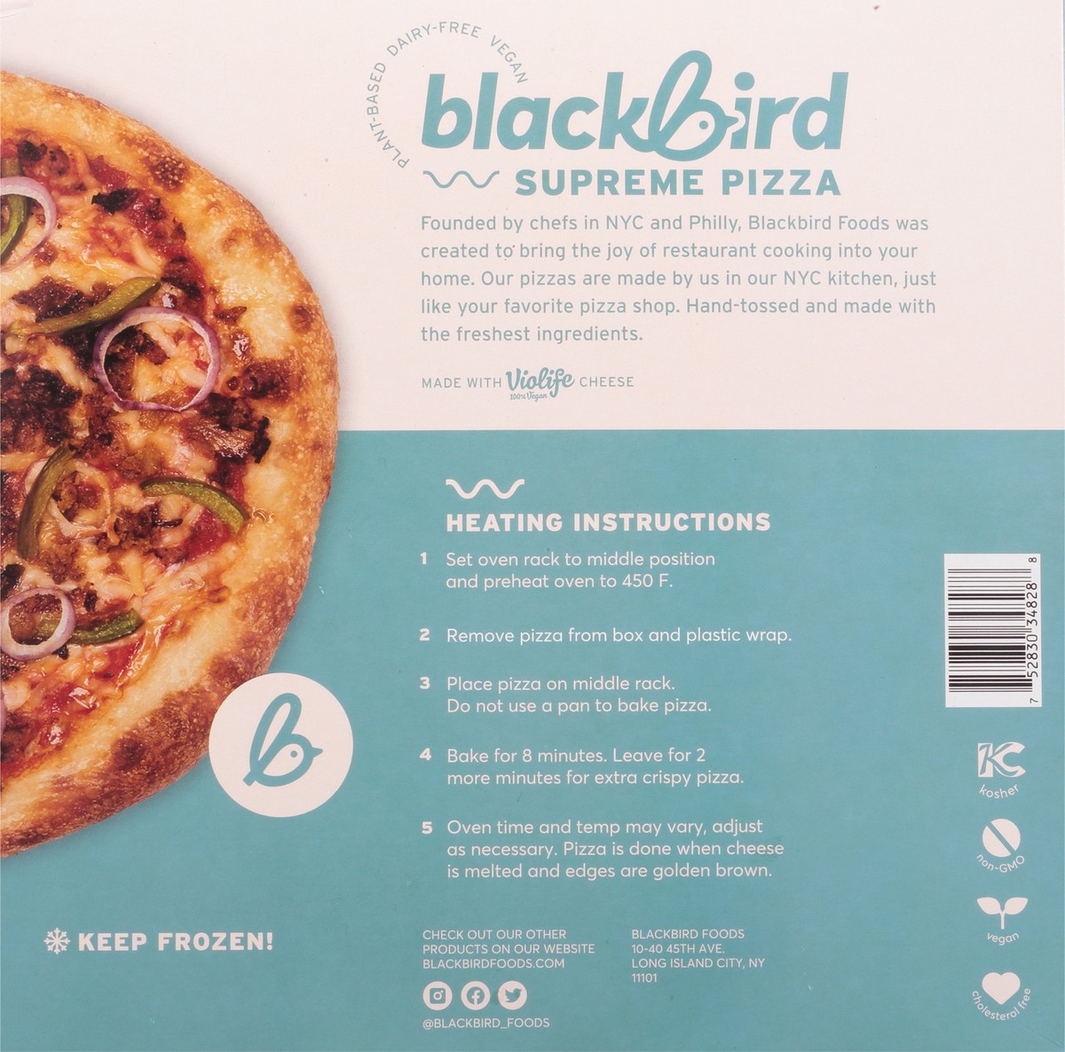 slide 8 of 9, Blackbird Hand-Tossed NY Style Supreme Pizza 14 oz, 14 oz