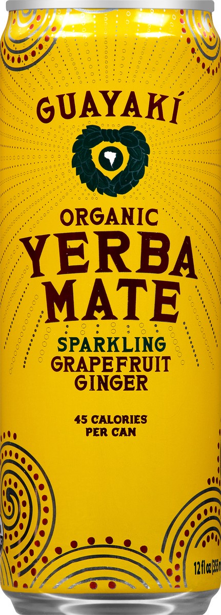 slide 6 of 9, Guayaki Organic Grapefruit Ginger Sparkling Yerba Mate, 12 fl oz