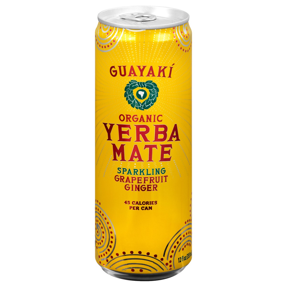 slide 1 of 9, Guayaki Organic Grapefruit Ginger Sparkling Yerba Mate, 12 fl oz