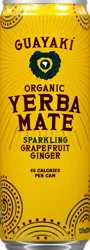 Guayaki Organic Sparkling Grapefruit Ginger Yerba Mate 12 fl oz