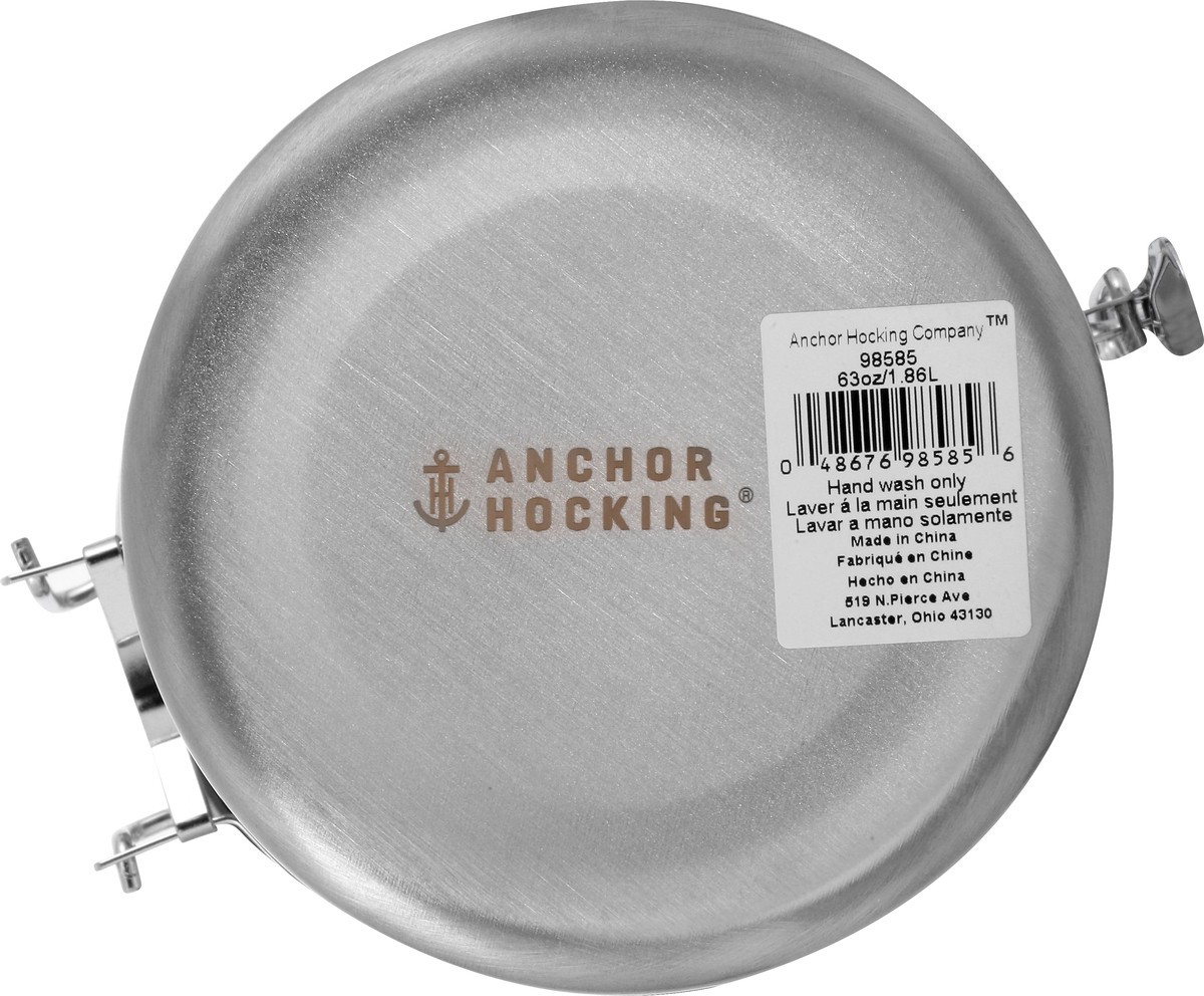 slide 8 of 9, Anchor 63 Ounce Stainless Steel Canister 1 ea, 63 oz