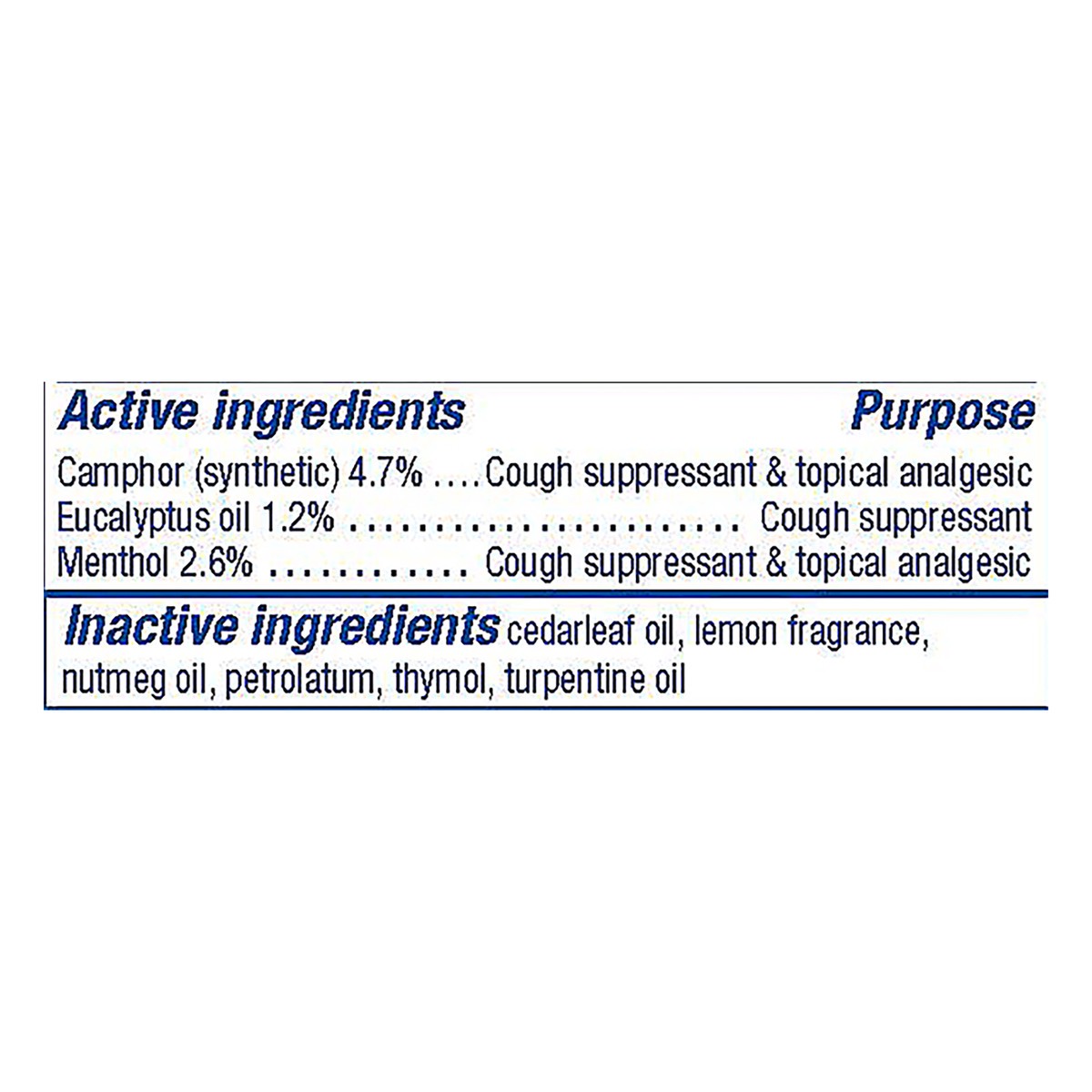 slide 3 of 7, Vicks VapoRub, Lemon Scent, Cough Suppressant, Topical Chest Rub & Analgesic Ointment, Medicated Vicks Vapors, Relief from Cough Due to Cold, Aches & Pains, 1.76oz, 1.76 oz