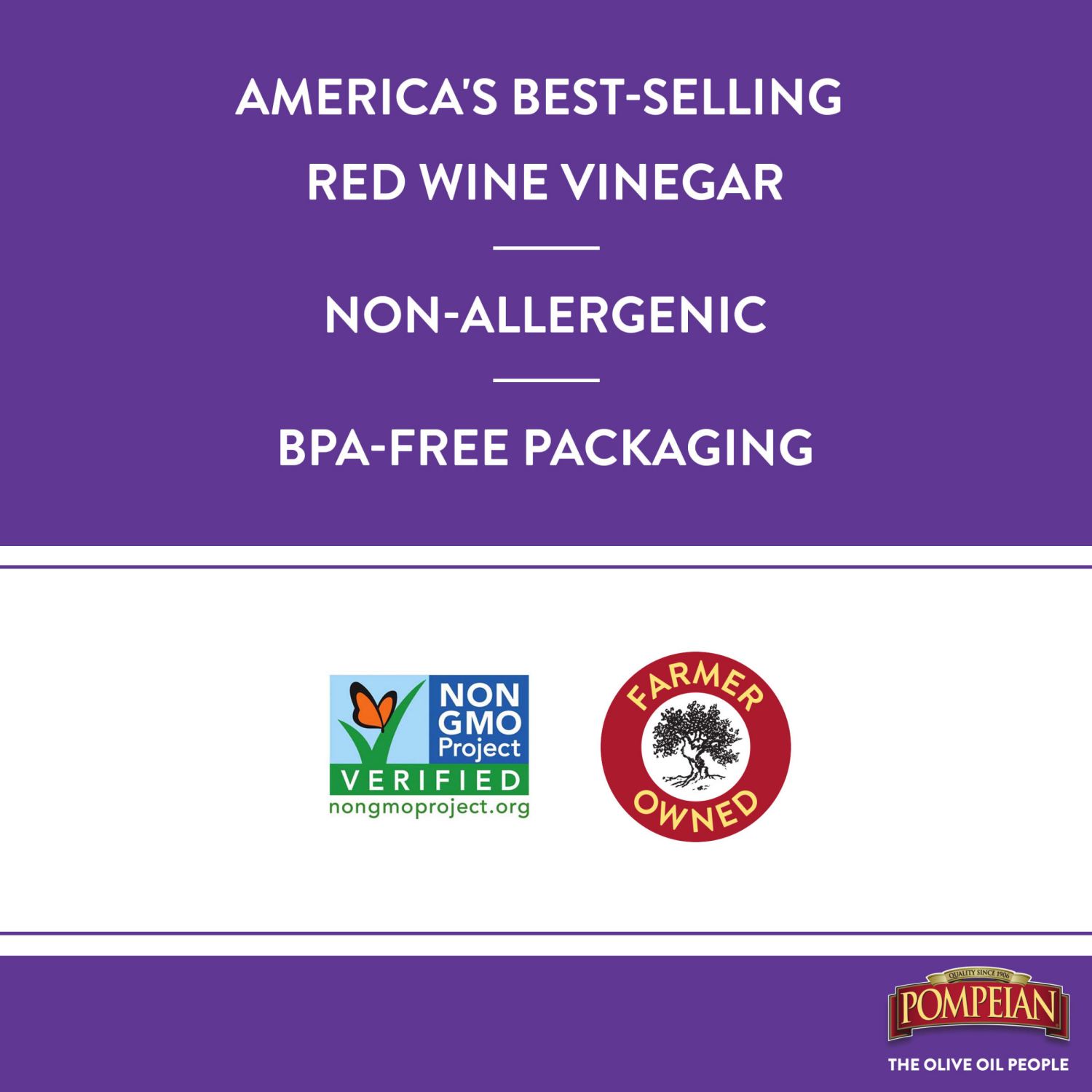 slide 5 of 5, Pompeian Gourmet Red Wine Vinegar 16 oz, 16 oz