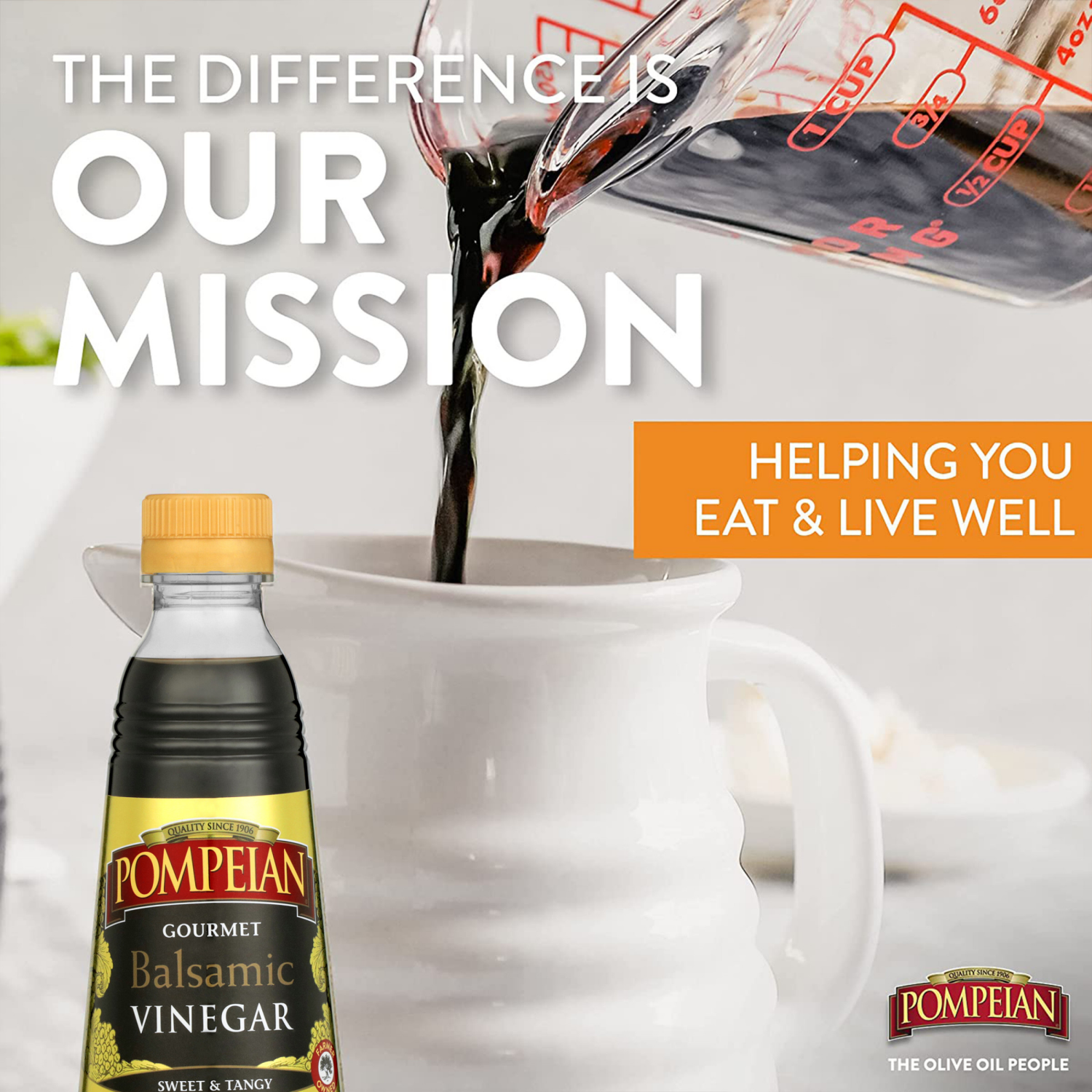 slide 3 of 5, Pompeian Balsamic Vinegar 16 oz, 16 oz